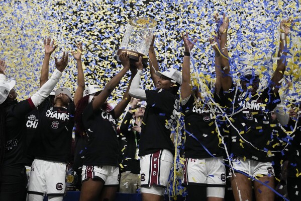 No. 1 South Carolina wins SEC Tournament over No. 8 LSU 79 72 in